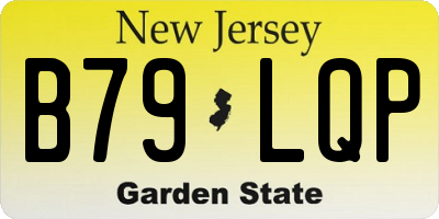 NJ license plate B79LQP