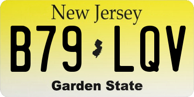 NJ license plate B79LQV