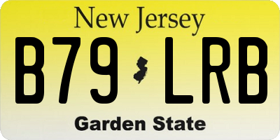 NJ license plate B79LRB
