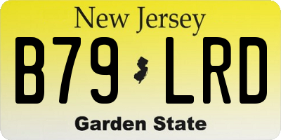 NJ license plate B79LRD