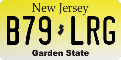 NJ license plate B79LRG