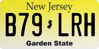 NJ license plate B79LRH