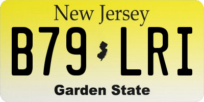 NJ license plate B79LRI
