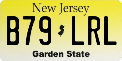NJ license plate B79LRL