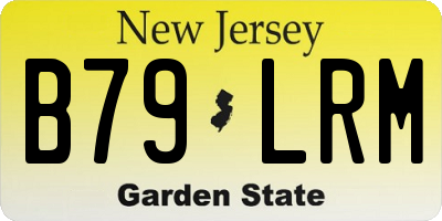 NJ license plate B79LRM