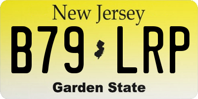 NJ license plate B79LRP