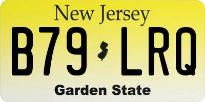 NJ license plate B79LRQ