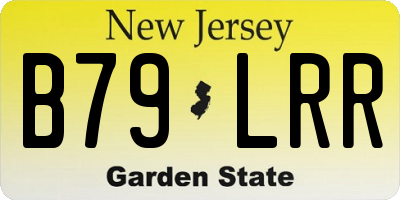 NJ license plate B79LRR