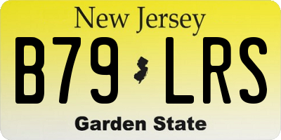 NJ license plate B79LRS