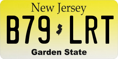 NJ license plate B79LRT