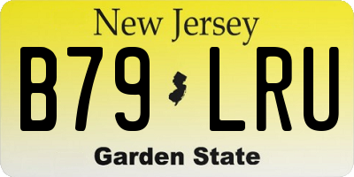 NJ license plate B79LRU