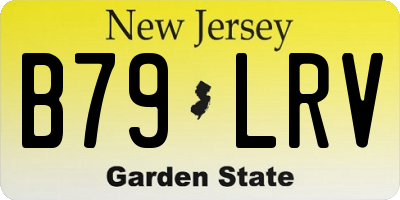 NJ license plate B79LRV