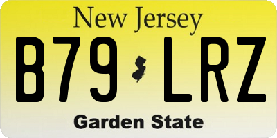 NJ license plate B79LRZ