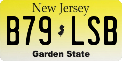 NJ license plate B79LSB
