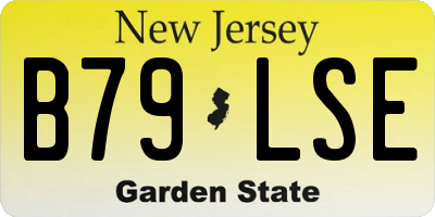 NJ license plate B79LSE