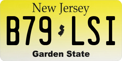 NJ license plate B79LSI