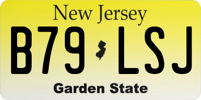 NJ license plate B79LSJ