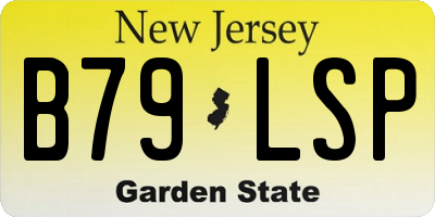 NJ license plate B79LSP