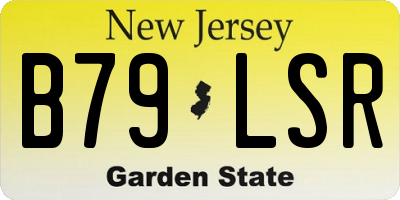 NJ license plate B79LSR