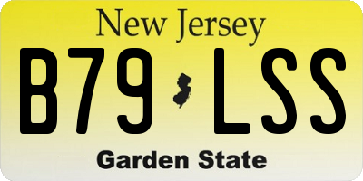 NJ license plate B79LSS