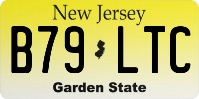 NJ license plate B79LTC