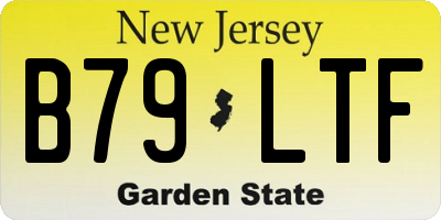 NJ license plate B79LTF