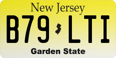 NJ license plate B79LTI
