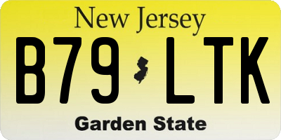 NJ license plate B79LTK