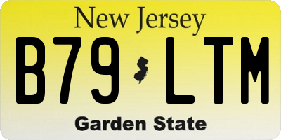 NJ license plate B79LTM
