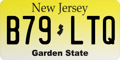 NJ license plate B79LTQ