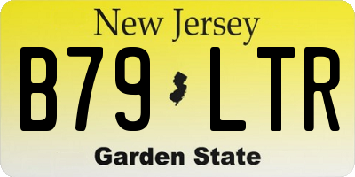 NJ license plate B79LTR