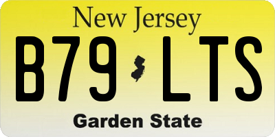 NJ license plate B79LTS