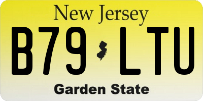 NJ license plate B79LTU