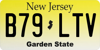 NJ license plate B79LTV