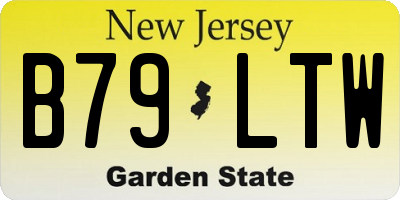 NJ license plate B79LTW