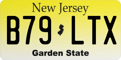 NJ license plate B79LTX
