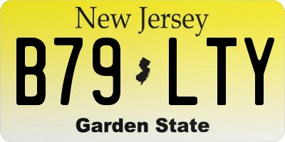 NJ license plate B79LTY