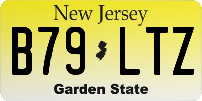 NJ license plate B79LTZ