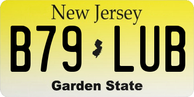 NJ license plate B79LUB