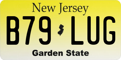 NJ license plate B79LUG