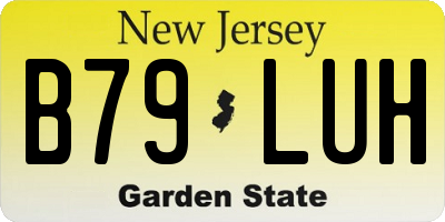 NJ license plate B79LUH
