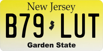 NJ license plate B79LUT