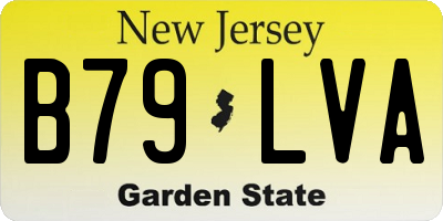 NJ license plate B79LVA