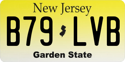NJ license plate B79LVB