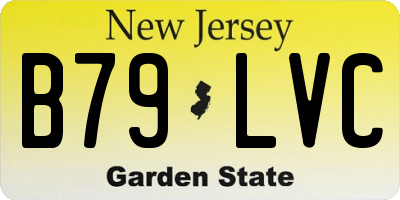 NJ license plate B79LVC