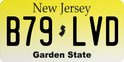 NJ license plate B79LVD