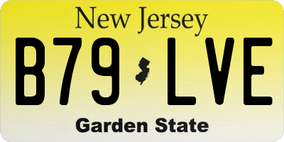 NJ license plate B79LVE