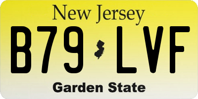 NJ license plate B79LVF