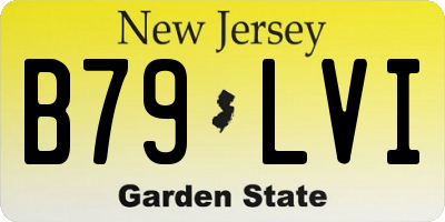 NJ license plate B79LVI