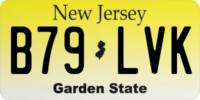 NJ license plate B79LVK